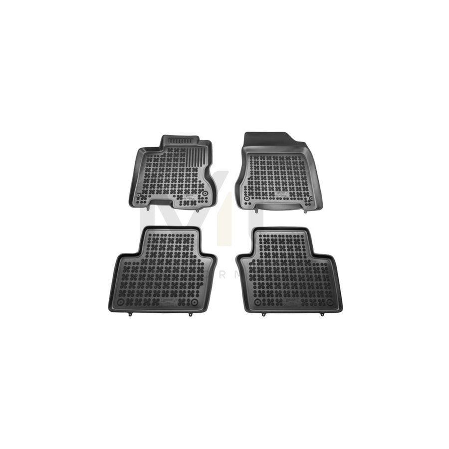 REZAW PLAST 201909 Floor mat set for RENAULT Koleos I (HY) Elastomer, Front and Rear, Black