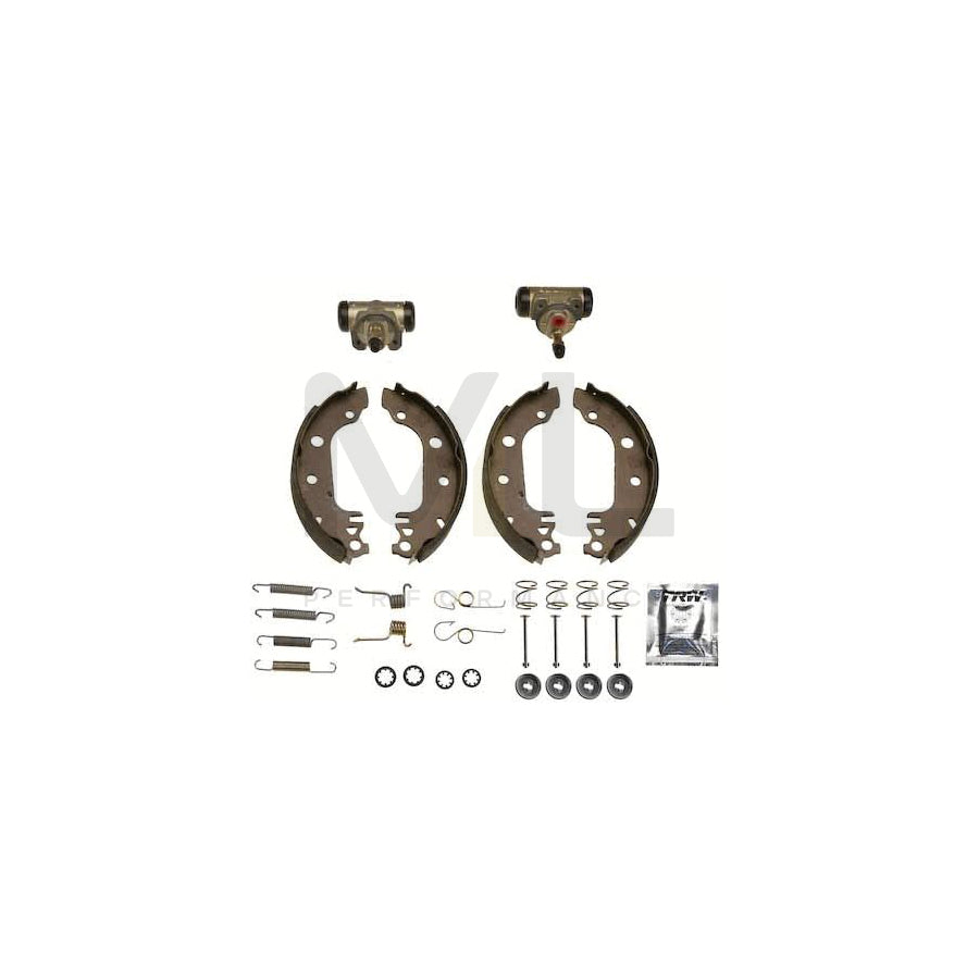TRW Brake Kit BK1630 Brake Shoe Set for FORD FIESTA with wheel brake cylinder