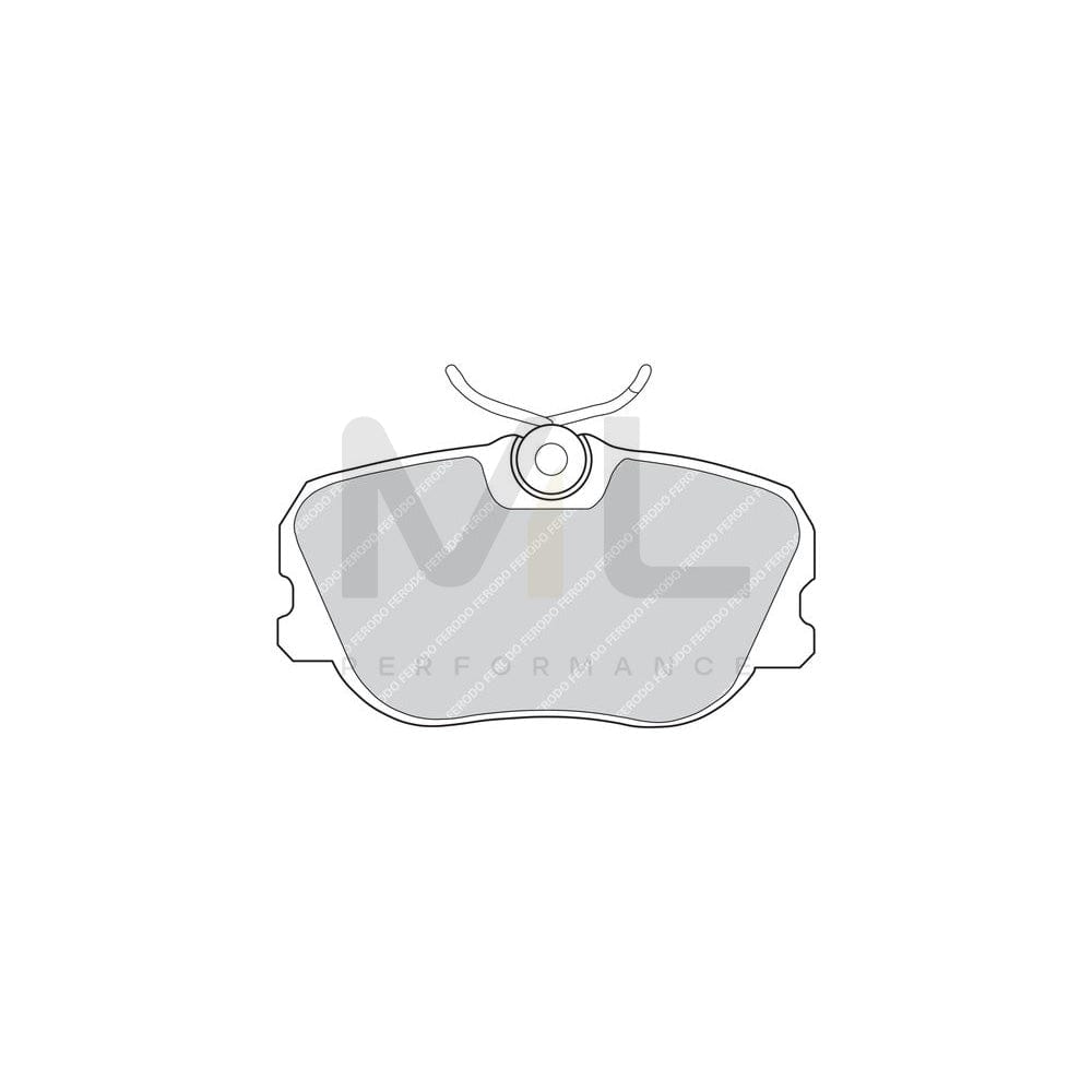 Ferodo Premier FDB536 Brake Pad Set Not Prepared for Wear Indicator, With Brake Caliper Screws