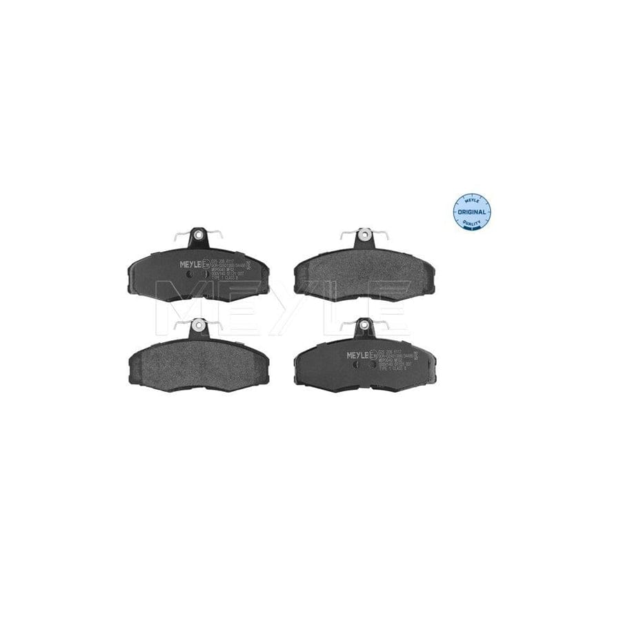 Meyle 025 208 6117 Brake Pad Set