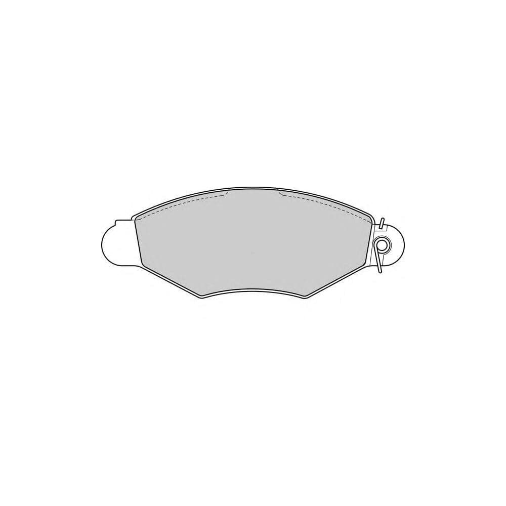 Ferodo FQT1135 Brake Pad Set Front Axle, Incl. Wear Warning Contact, With Brake Caliper Screws
