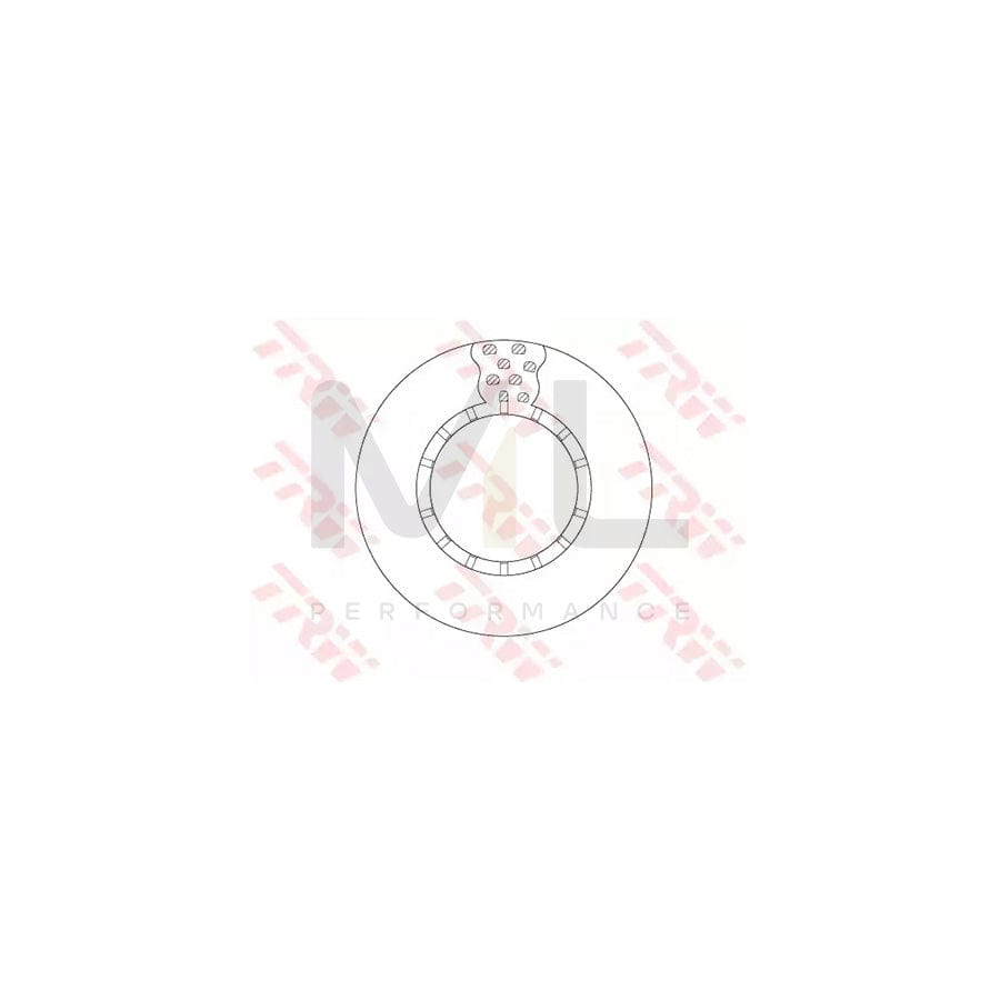 TRW DF5085S Brake Disc Vented  - 1 piece