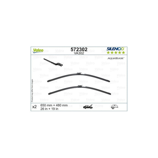 Valeo 572302 Wiper Blade For Volvo Xc60 Ii (246)