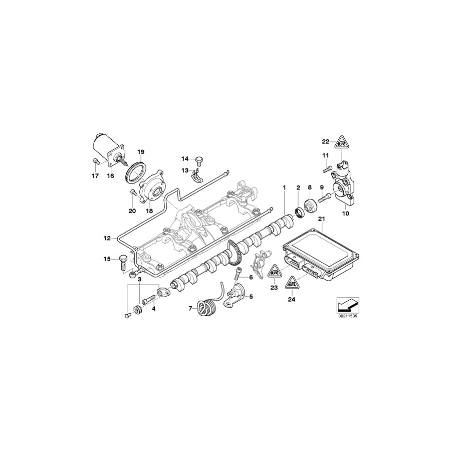 Genuine BMW 11377504087 E65 E66 Spring Support ZYL. 1-4 (Inc. 745i, 745Li & 735i)