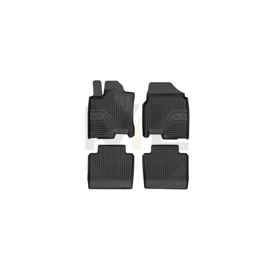 FROGUM Tailored 77407268 Floor mat set for NISSAN Qashqai / Qashqai+2 I (J10, NJ10) Elastomer, Front and Rear, Quantity: 4, Black, (LHD)
