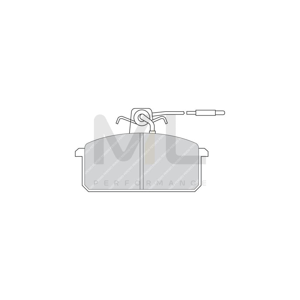 Ferodo Premier FDB364 Brake Pad Set Incl. Wear Warning Contact