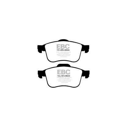EBC PD01KF047 Alfa Romeo Giulietta (940) Greenstuff Front Brake Pad & Plain Disc Kit  2 | ML Performance UK Car Parts