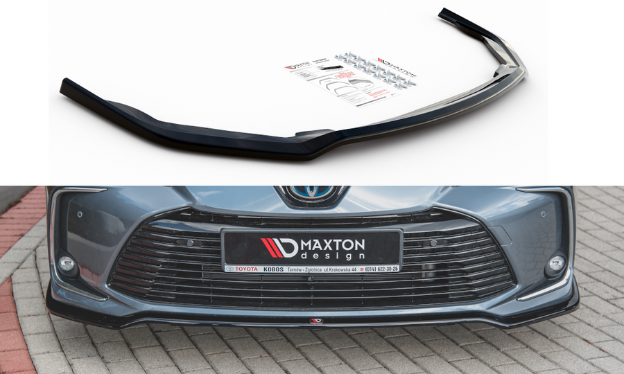 Maxton Design TO-CO-12-S-FD1T Front Splitter Toyota Corolla XII Sedan | ML Performance UK Car Parts