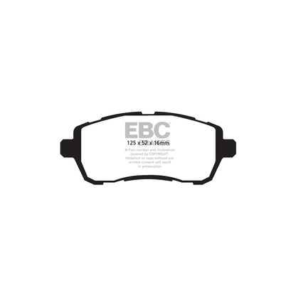 EBC PD01KF552 Ford Fiesta Mk7 Greenstuff Front Brake Pad & Plain Disc Kit  2 | ML Performance UK Car Parts