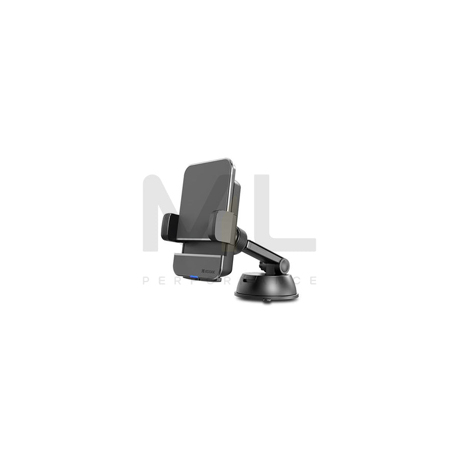 KODAK KODUC103 Car phone holder with ball joint, with wireless charger, windscreen, with USB cable, universal 360°