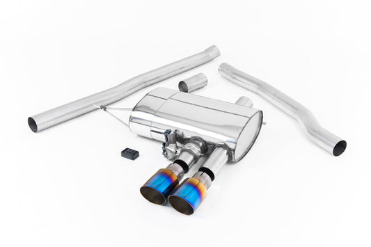 MillTek SSXM441 Mini F56 Cooper S ValveSonic Non-Resonated Cat-Back with Burnt Titanium Tips
