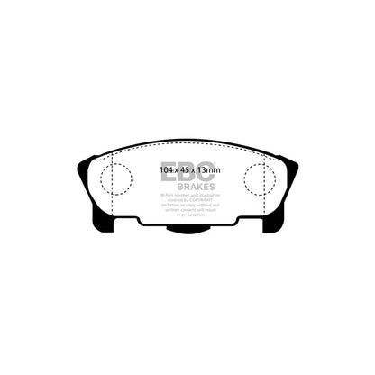 EBC PDKF559 Daihatsu Avanzato Ultimax Front Brake Pad & Plain Disc Kit
