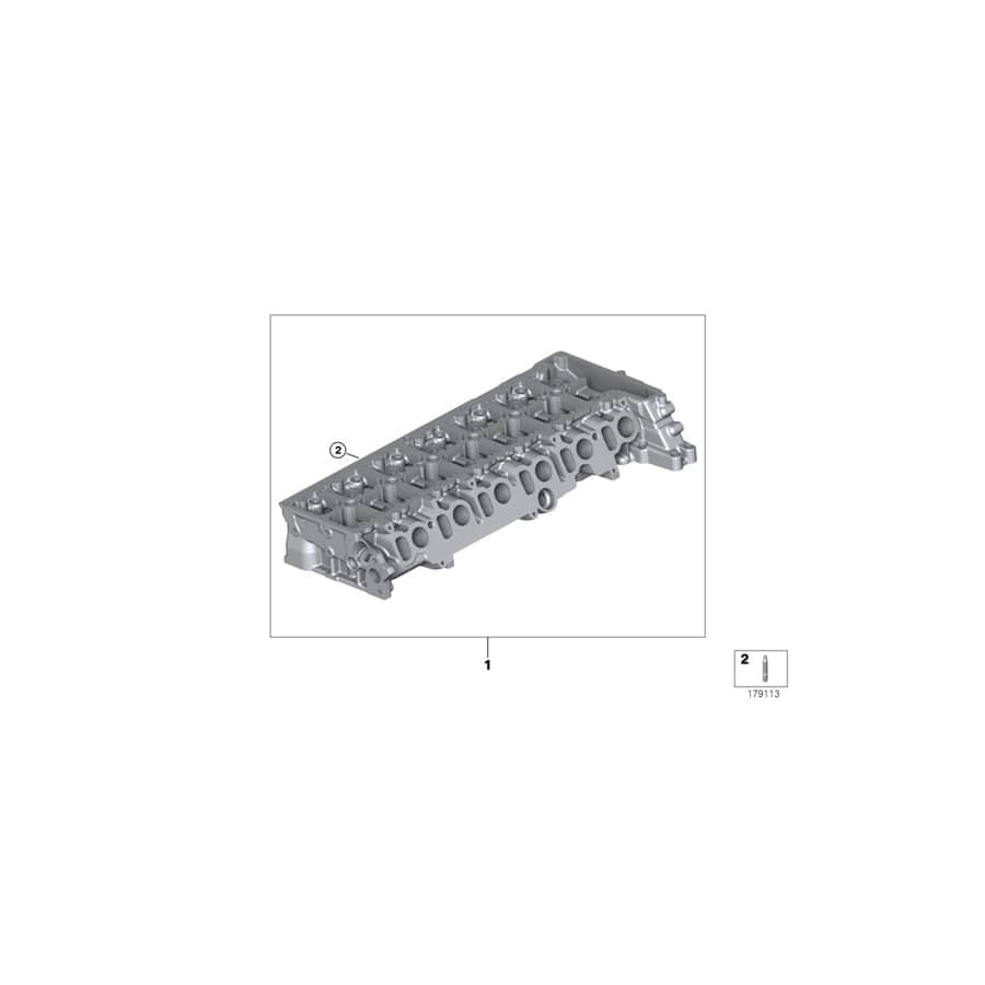 Genuine BMW 11127807641 F07 F10 E70 Cylinder Head (Inc. 535dX, X5 40dX & X6 40dX)