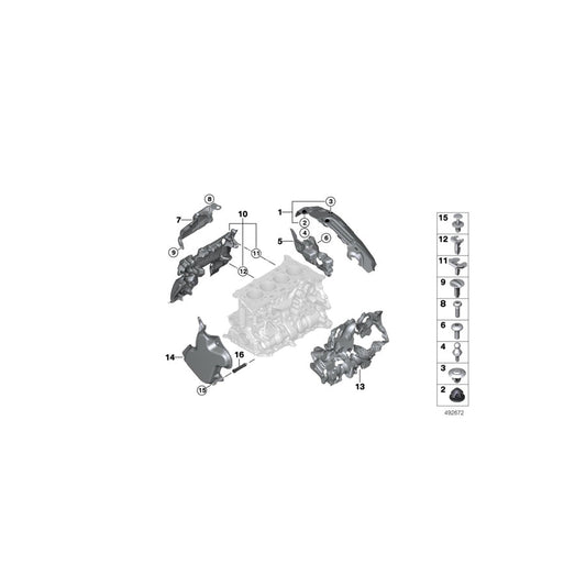 Genuine BMW 11148740060 G06 G12 G11 Clip M12 (Inc. X4 30iX, 630i & 320i)