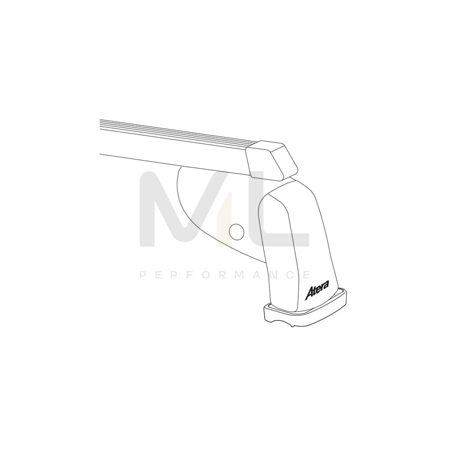 Atera Signo 044169 Roof bars for cars without rails, 122 cm, 100 kg, Steel