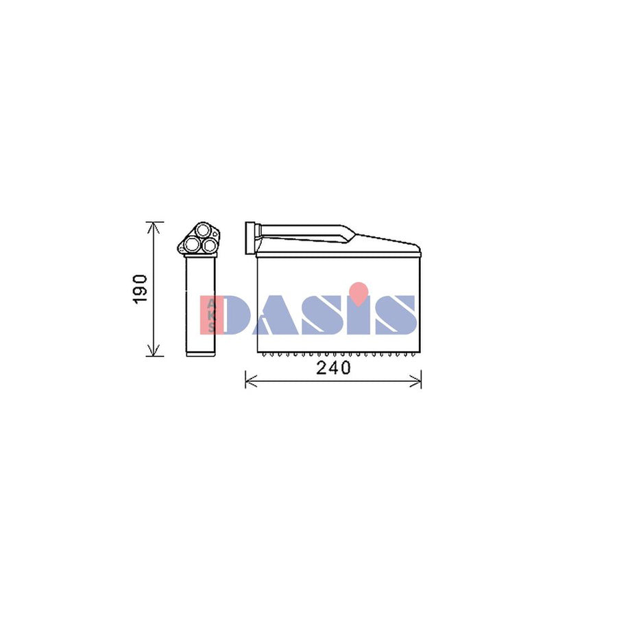 AKS Dasis 059220N Heater Matrix