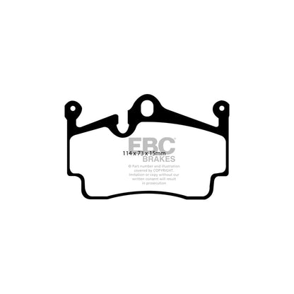 EBC PLK1094R Porsche Cayman (987) Orangestuff Pads and Brake Line Track Pack - Brembo Caliper 3 | ML Performance UK Car Parts
