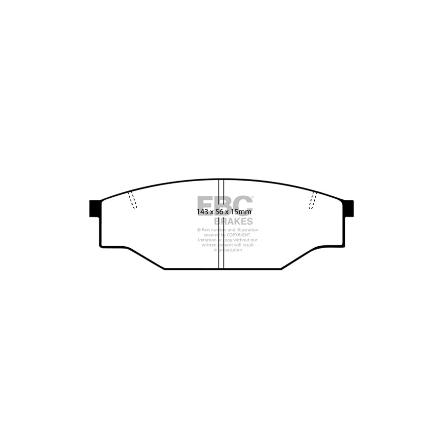 EBC DP539 Toyota VW Ultimax Front Brake Pads (Inc. Dyna, Hi-Ace, Hi-Lux, Taro) 2 | ML Performance UK Car Parts