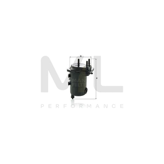 MANN-FILTER WK 939/12 x Fuel filter with seal