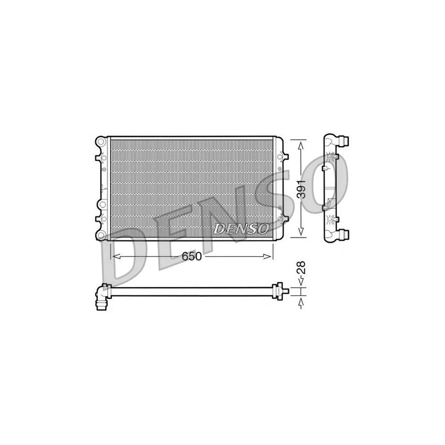 DENSO DRM02007 Engine Radiator