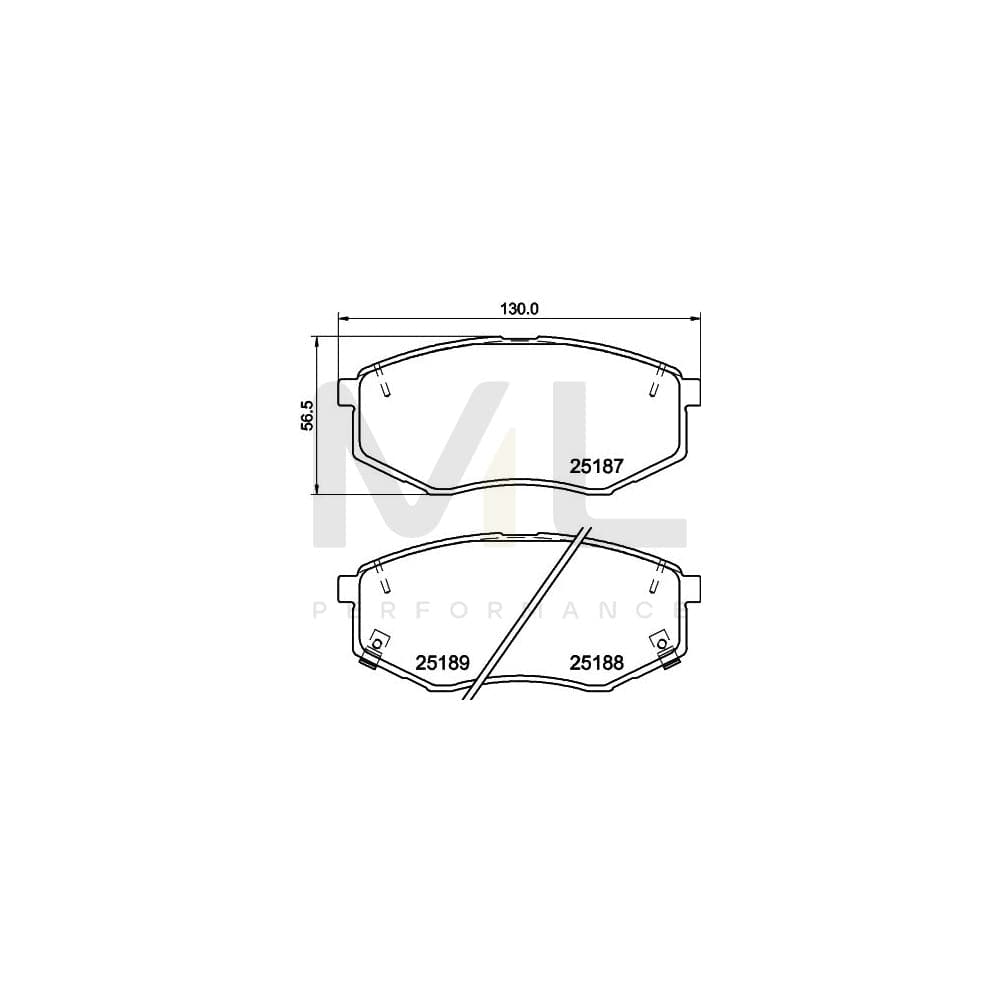 Hella 8DB 355 037-981 Brake Pad Set For Kia Optima / K5 Saloon (Jf) Incl. Wear Warning Contact, With Accessories | ML Performance Car Parts