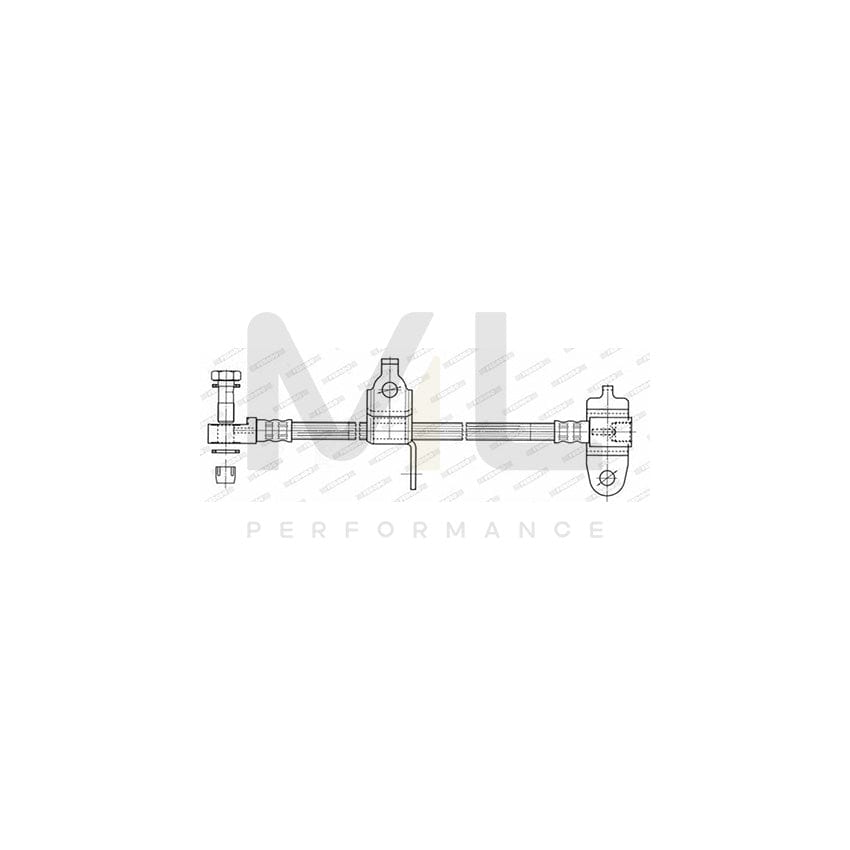 Ferodo FHY2567 Brake Hose for Ford Transit 478mm, Ø10