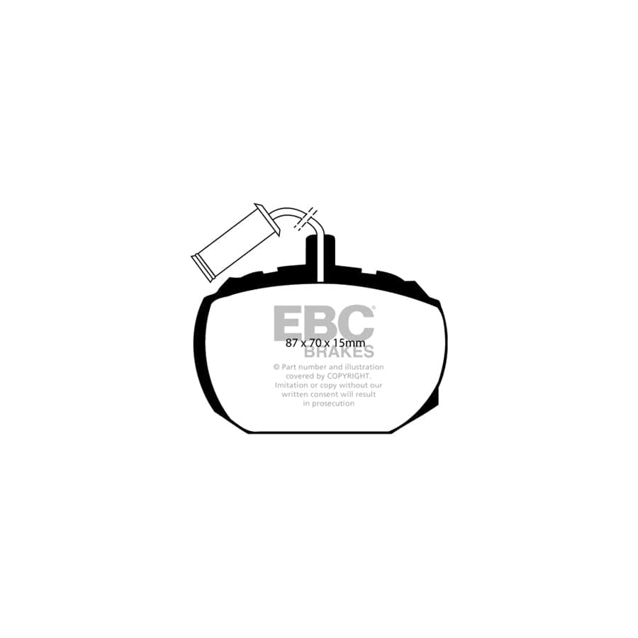 EBC PDKF1731 Rover SD1 Ultimax Front Brake Pad & Plain Disc Kit 2 | ML Performance UK Car Parts