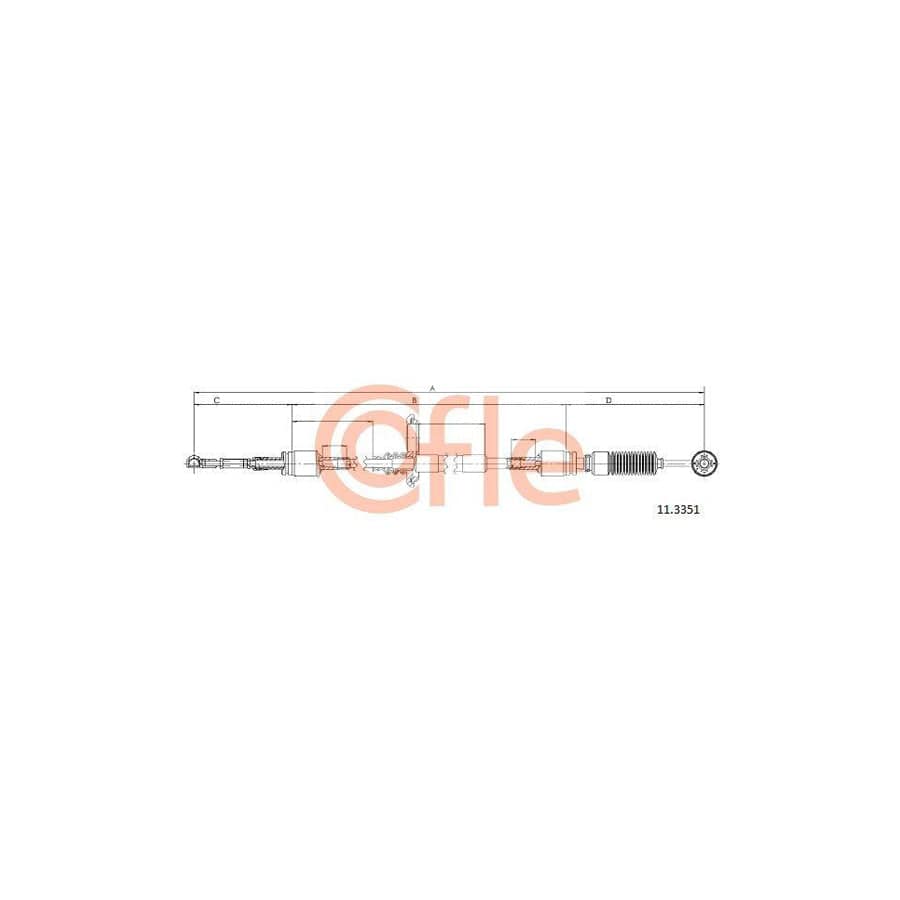 Cofle 11.3351 Cable, Manual Transmission