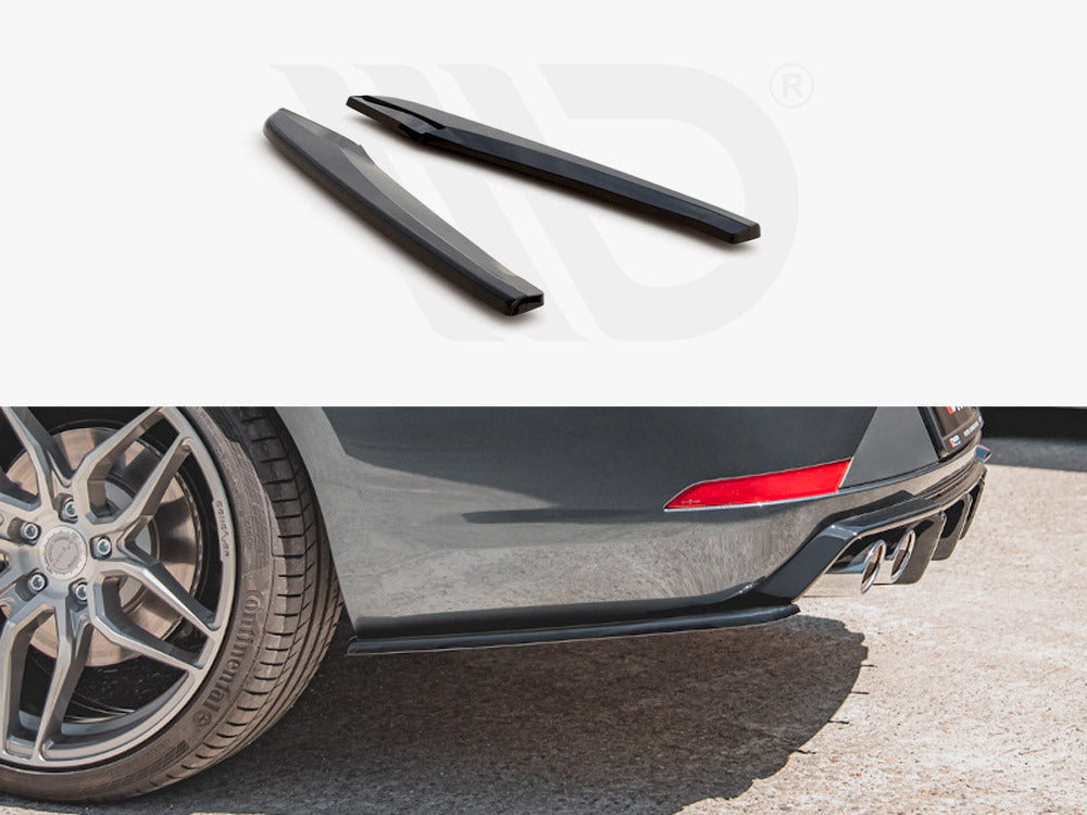 Maxton Design SE-LE-3F-CU-ST-RSD2T Rear Side Splitters V.2 Seat Leon Cupra MK3 Facelift Estate | ML Performance UK Car Parts