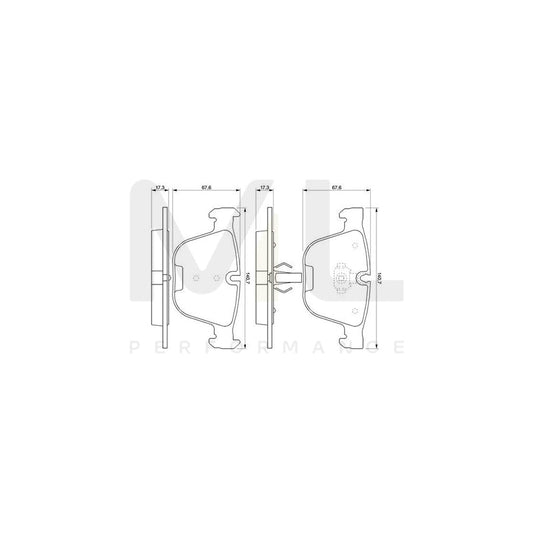 Bosch 0986424698 Brake Pad Set With Mounting Manual BP411 | ML Performance Car Parts