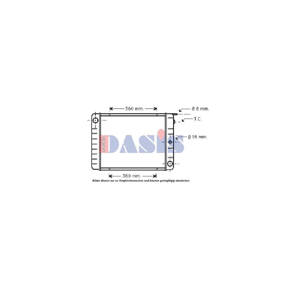 AKS Dasis 220630N Engine Radiator