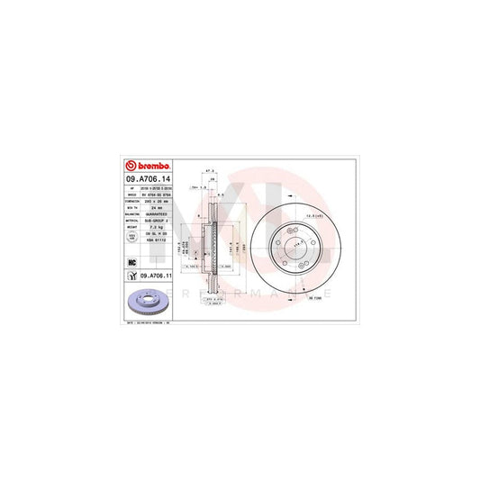 brembo-coated-disc-line-09-a706-11-brake-disc-for-kia-carens-iii-un-internally-vented-coated-high-carbon