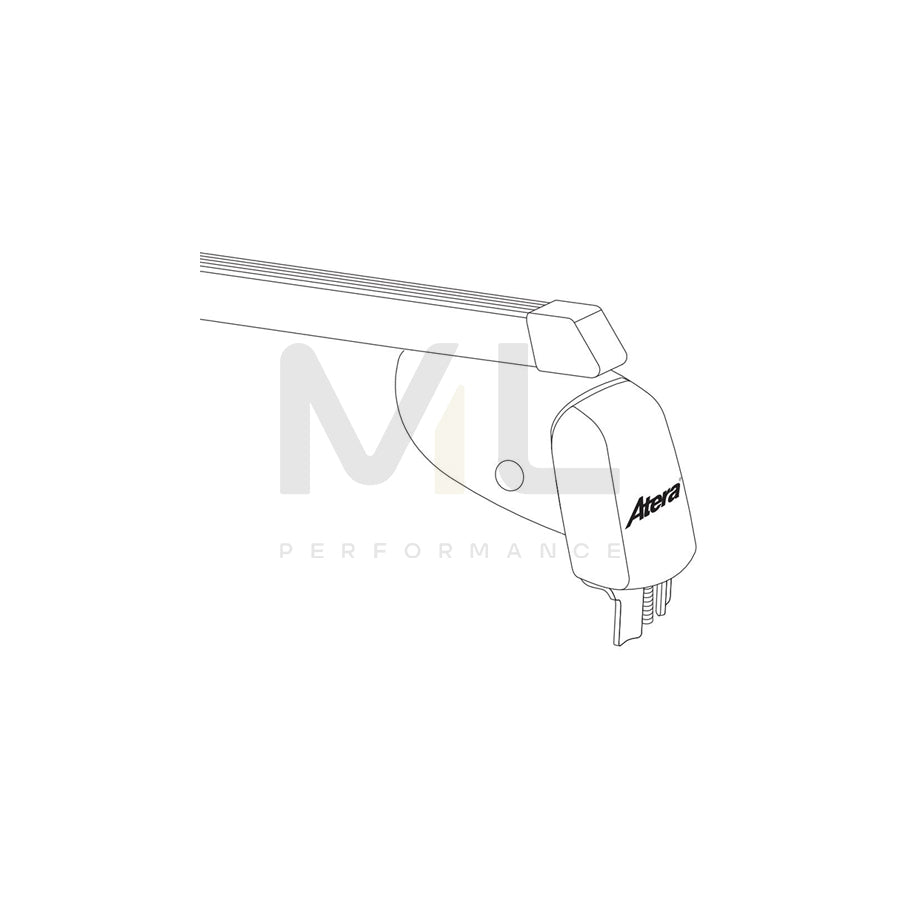 Atera Signo 044103 Roof bars for cars without rails, 110 cm, 100 kg, Steel