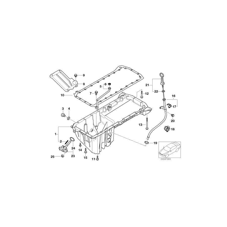 Genuine BMW 11432247936 E38 Guide Tube (Inc. 730d)