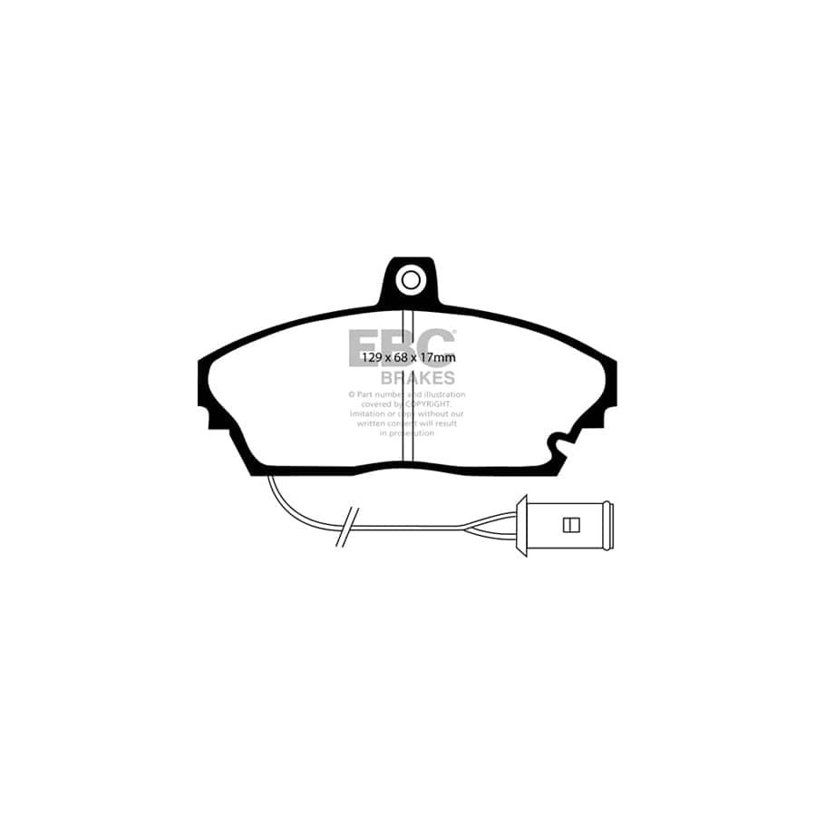 EBC PDKF1738 Rover 800 Ultimax Front Brake Pad & Plain Disc Kit - Girling/TRW Caliper 2 | ML Performance UK Car Parts