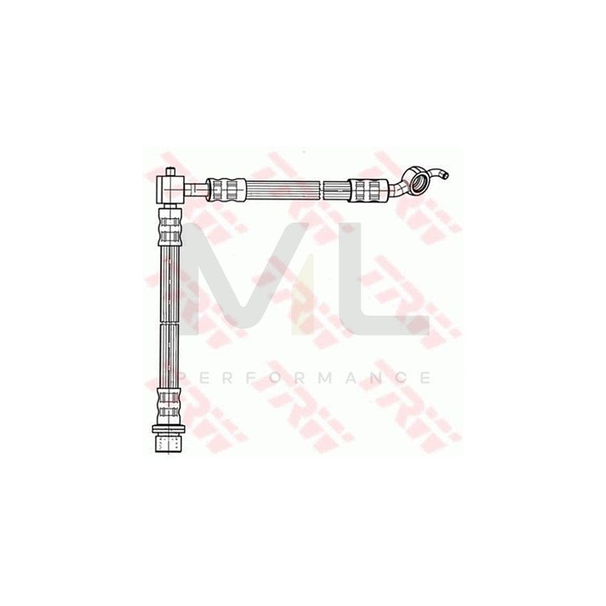 TRW PHD931 Brake Hose for TOYOTA YARIS 304mm, M10x1