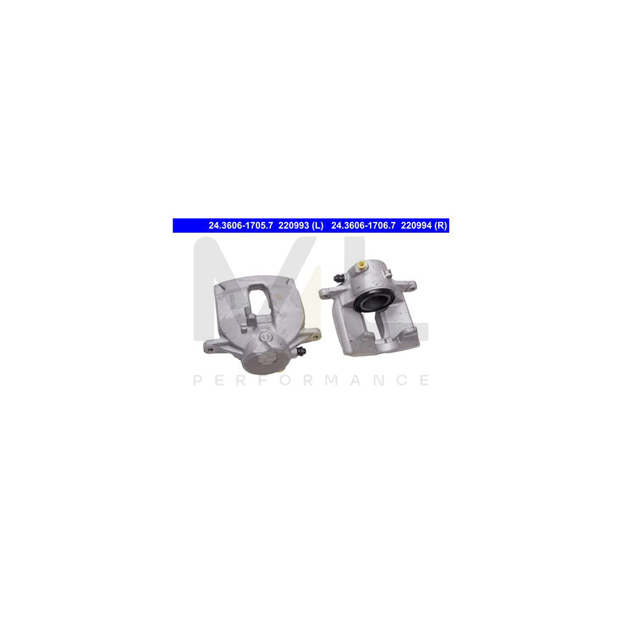 ATE 24.3606-1706.7 Brake Caliper suitable for MERCEDES-BENZ C-Class without holder