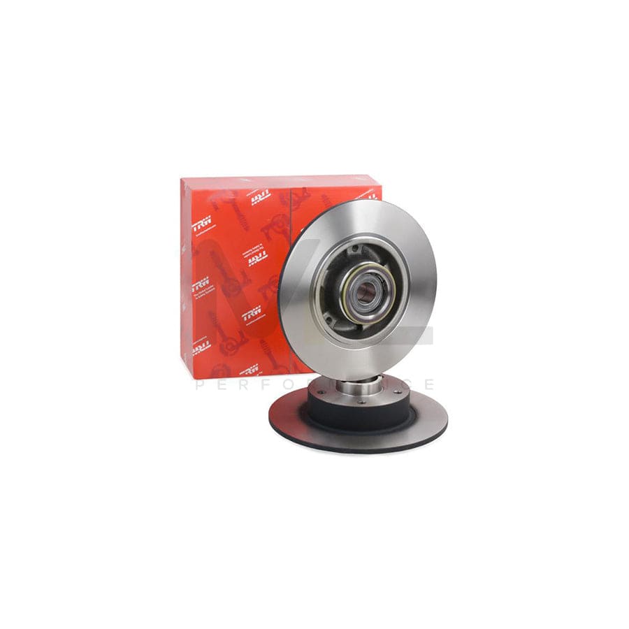 TRW DF6190BS Brake Disc Solid, with ABS sensor ring, with wheel bearing  - 1 piece