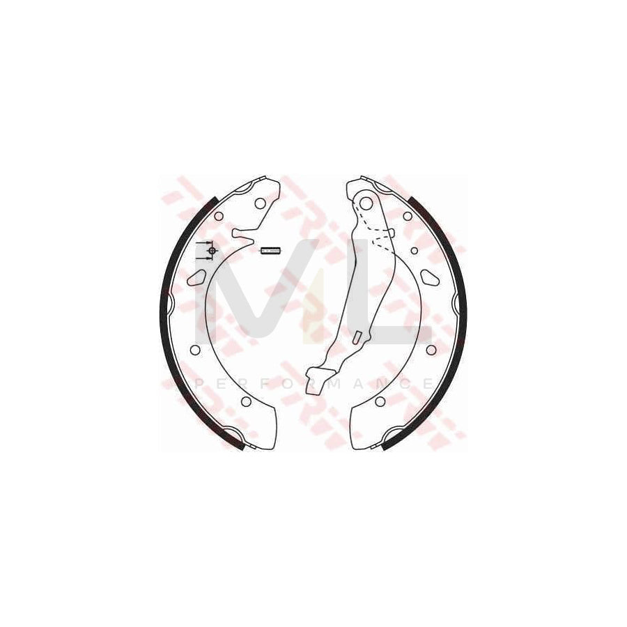 TRW GS8640 Brake Shoe Set for HONDA ACCORD