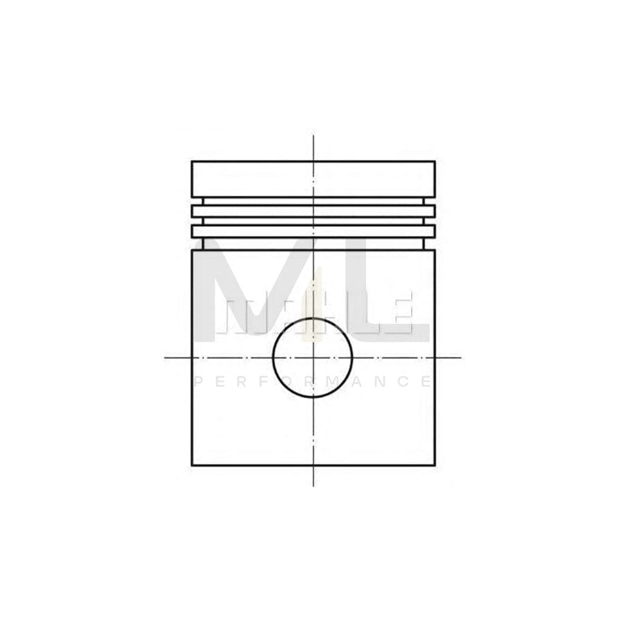 MAHLE ORIGINAL 0130301 Piston 85,05 mm, with piston rings | ML Performance Car Parts