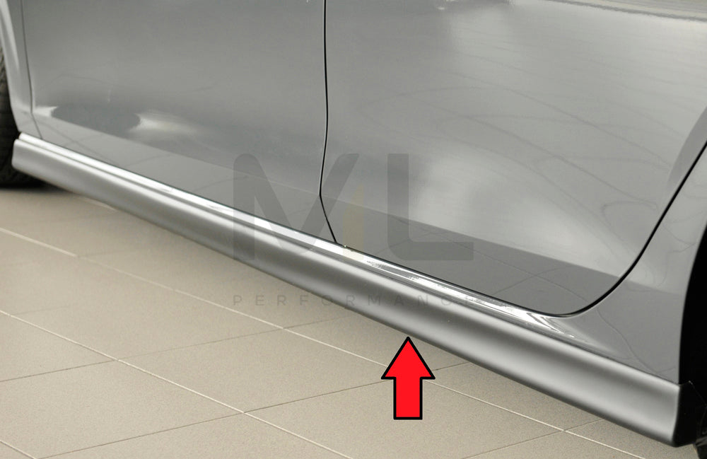 Rieger 00059601 VW Mk8 Golf Side Skirt (GTI, GTD & GTE) 1 | ML Performance UK Car Parts