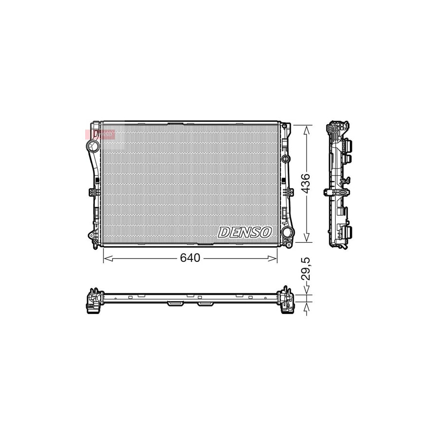 DENSO DRM17104 Engine Radiator