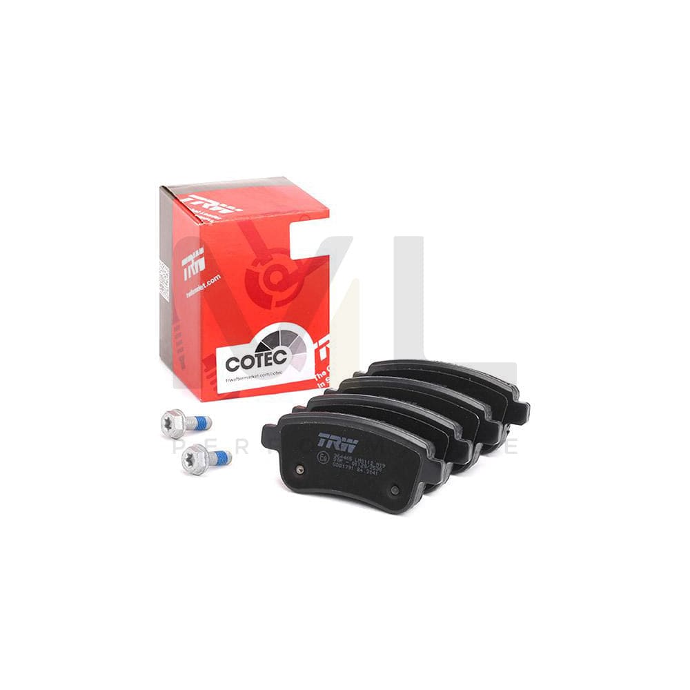 TRW Cotec Gdb1791 Brake Pad Set Not Prepared For Wear Indicator, With Brake Caliper Screws, With Accessories