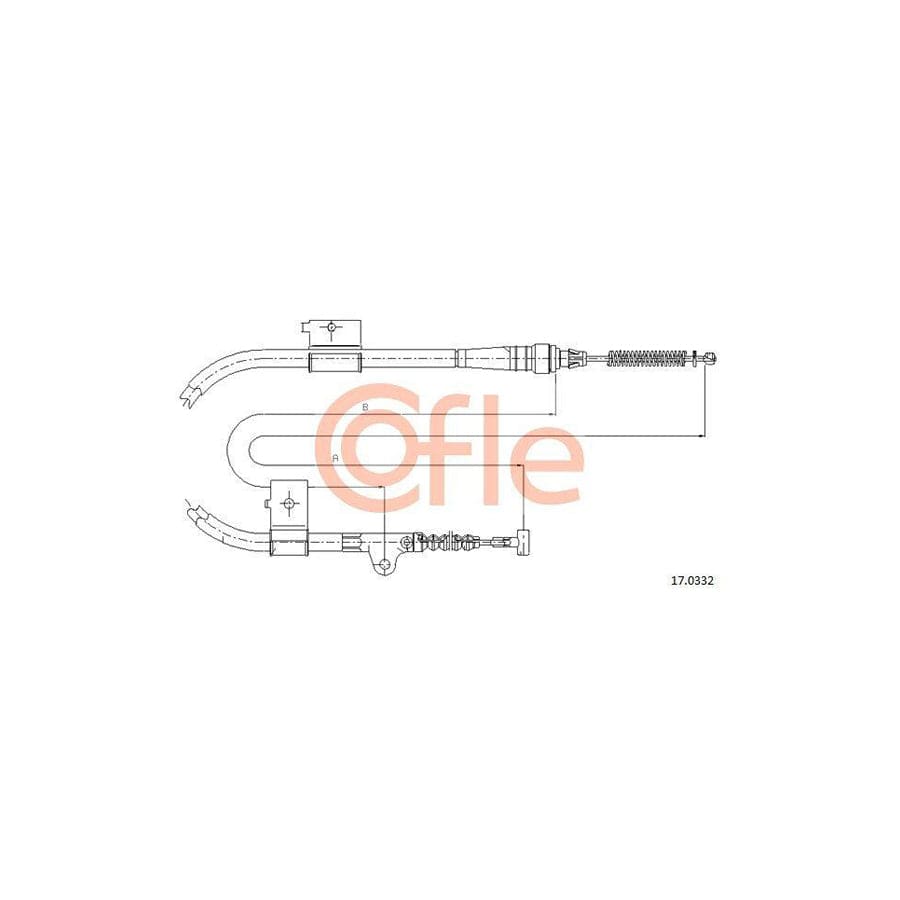 Cofle 17.0332 Hand Brake Cable