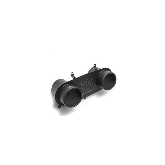Armytrix T12-2M Titanium Series Twin Matte Black Tips Ferrari 458 Italia | Spider 4.5L V8 2010-2015 with Dual Matte Black 4"