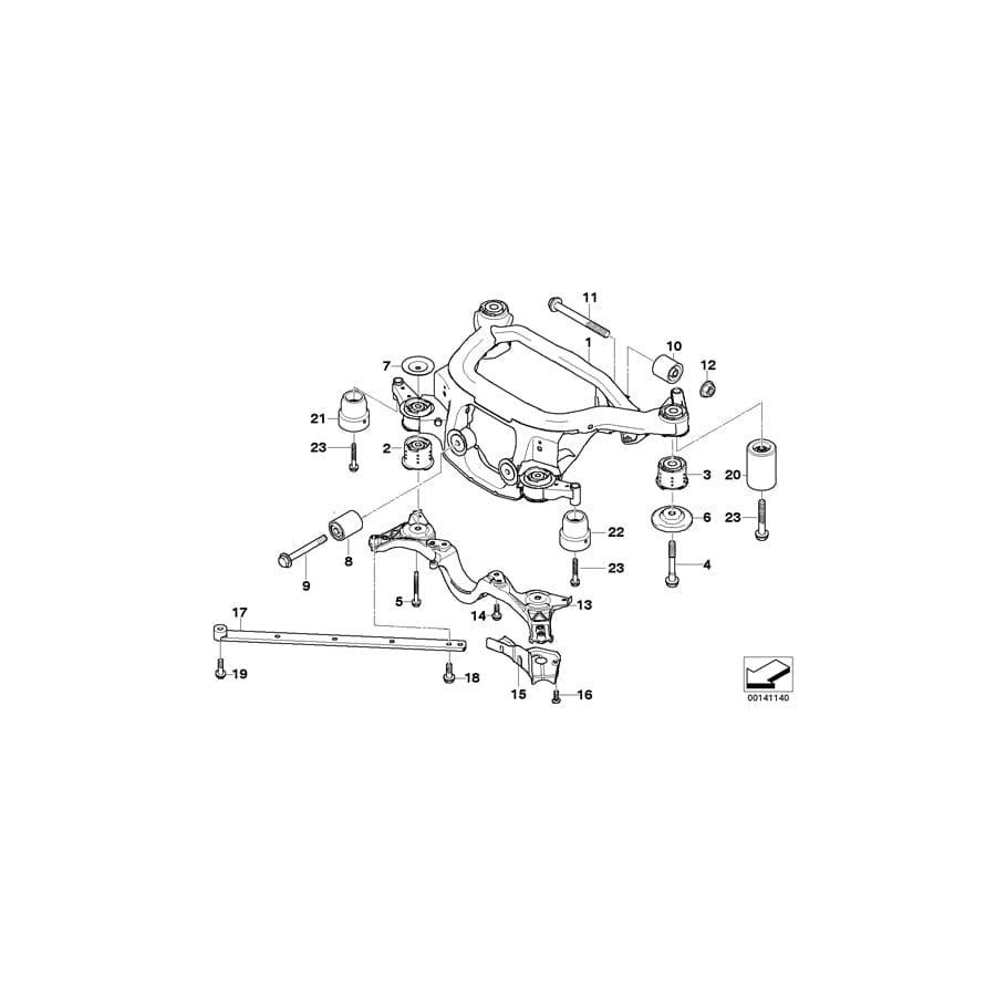 Genuine BMW 33303448032 E83 Push Rod (Inc. X3 2.5i, X3 3.0i & X3 2.5si)