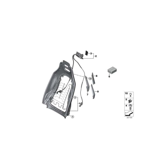 Genuine BMW 52107326595 Belt Deflector Left (Inc. i8)