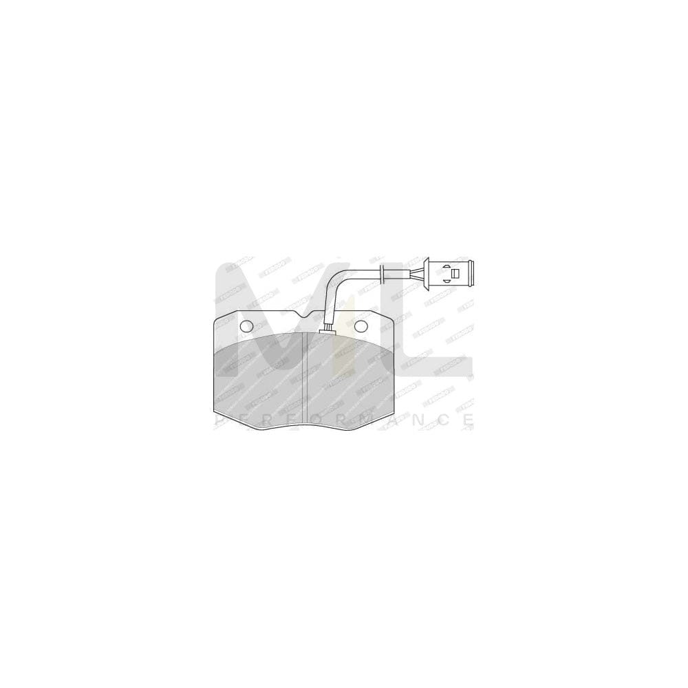 Ferodo Premier Eco Friction FVR713 Brake Pad Set for Iveco Daily Incl. Wear Warning Contact, Without Accessories