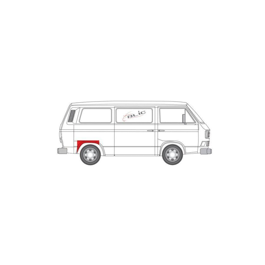 Blic 6504-03-9557598K Wheel Arch Liner for VW Transporter
