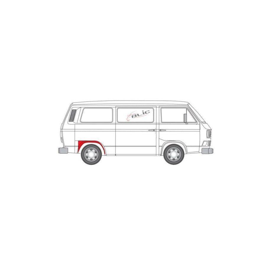 Blic 6504-03-9557594K Wheel Arch Liner for VW Transporter